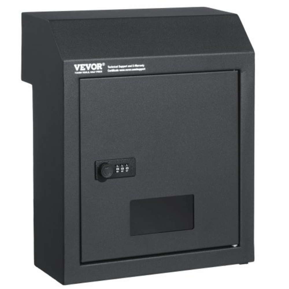 VEVOR Key Drop Box Mailbox w/ Combo Lock, Dark Gray
